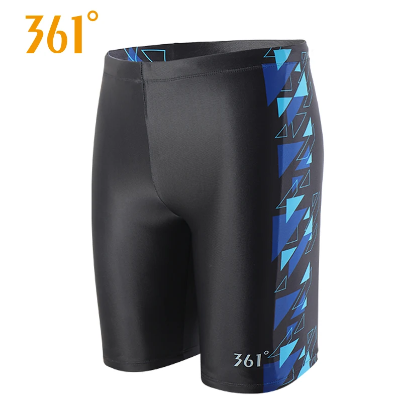 361 Mens High Quality Athletics Swim Trunks Sports Beachwear Quick Dry Pool Swimming Shorts Elastic Tight Board Shorts Plus Size
