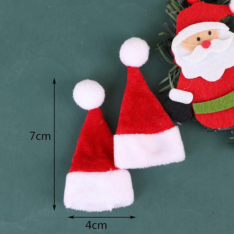 2Pcs 1/6 Christmas Hat Santa Claus Cap for 12inch Action Figure Accessories 