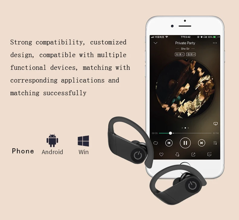 Новинка B5, TWS Bluetooth гарнитура 5,0, ушной цифровой дисплей шумоподавление Бизнес Спорт стерео Беспроводная Bluetooth гарнитура