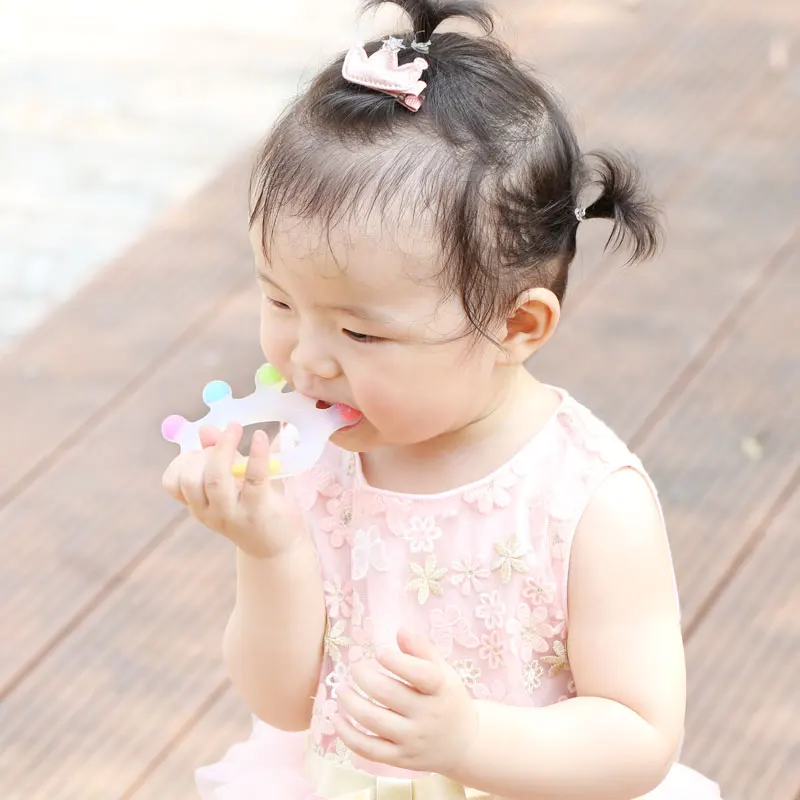Chenkai Silicone Mordedor Princesa Soldado Leão Castelo Foguete Sushi Arco-íris Bolo Raposa Dentição Faça Você Mesmo Bebê Manequim Acessório 10 Pçs 27 Mordedores p/ bebê