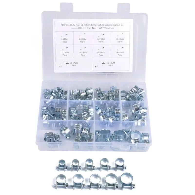 

Mini Clamp Fuel Injection Hose Air Hose Clamps Assortment Kit Petrol Pipe Clips Dropshipping 63HF