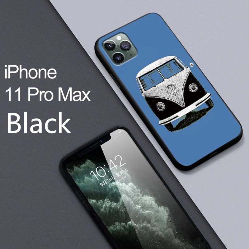 Чехол для телефона для iPhone 11 Pro Max XR XS MAX X volkswagen для Apple 8 7 6 5S s Plus Мягкий Силиконовый ТПУ Матовый чехол Funda para