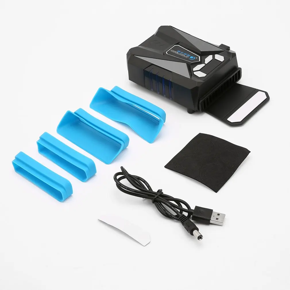 Охлаждающий вентилятор для ноутбука с USB, вытяжной вентилятор с контролем температуры для ноутбука, компьютера, процессора, охладитель радиатора
