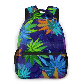 

2020 Backpack Women Fashion Shoulder Bag Cannabis Marijuana Leaves School Bag For Teenage Girl Children Backpacks Travel Bag