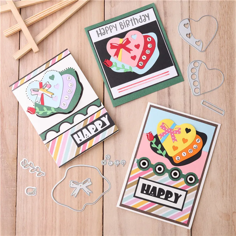 

YaMinSanNio Heart Dies Love Frame Metal Cutting Dies New 2020 Craft Dies Scrapbooking Card Making Embossing Diecut Decor Stencil