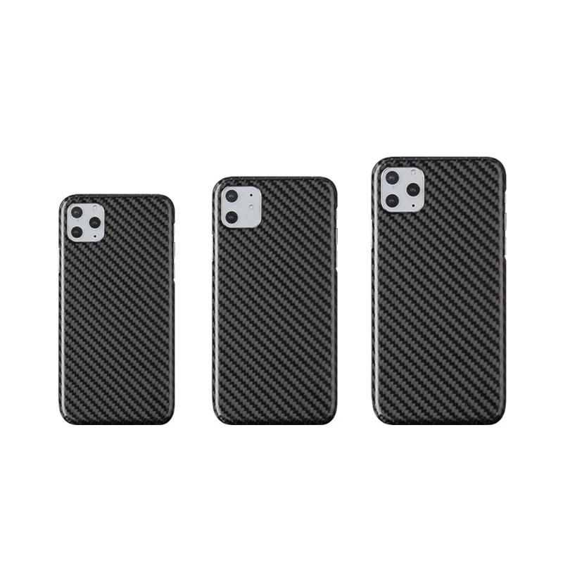 

Pure carbon fiber phone case Drop resistance, Radiation protection business phone case for Iphone11 11Pro