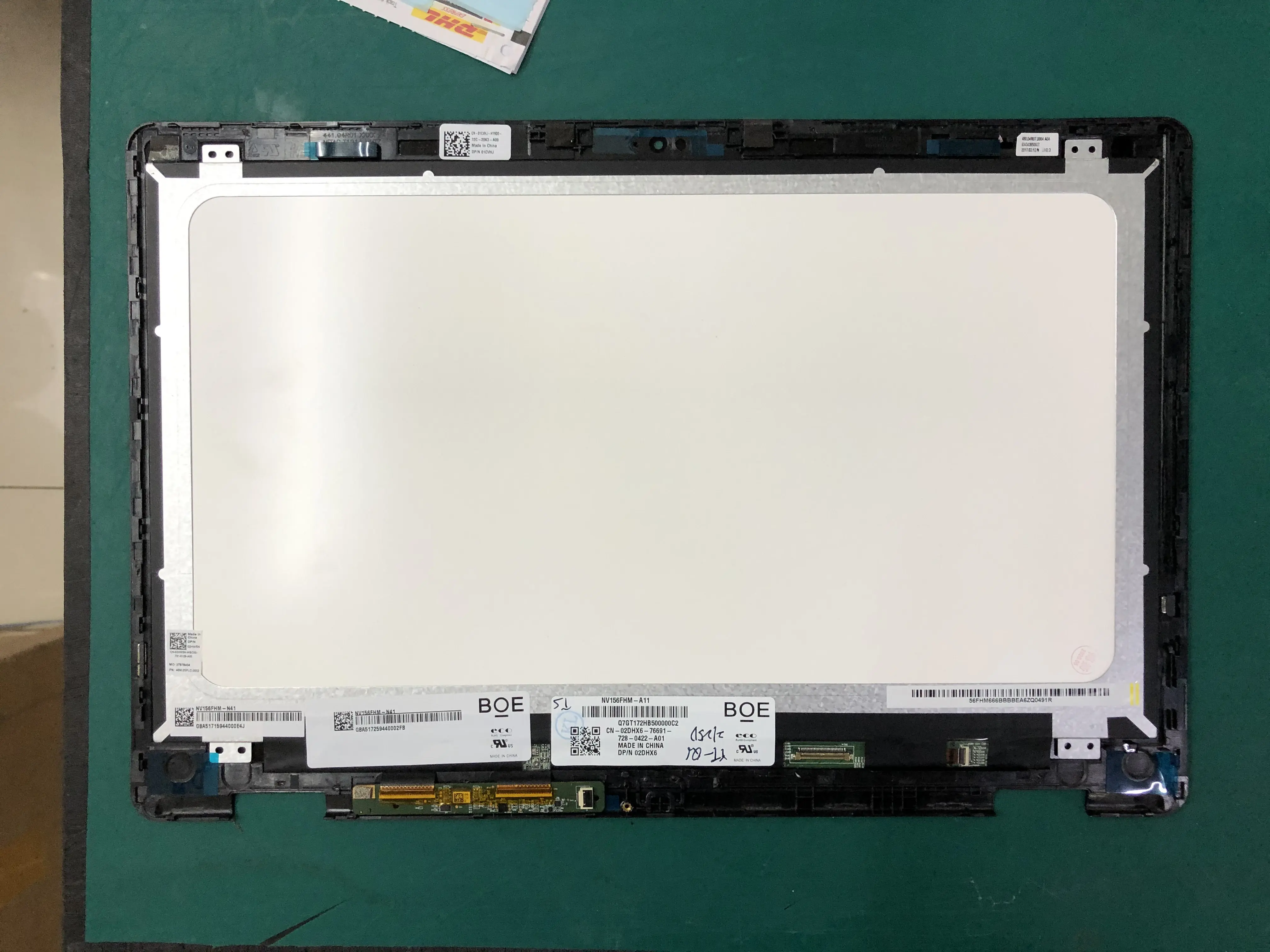 Сборка для ноутбука 15 6 дюйма ЖК дисплей с сенсорным экраном DELL Inspiron 7568 P55F