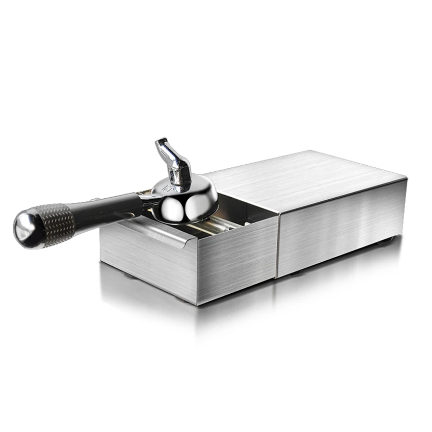 NEW Stainless Steel Espresso Coffee Knock Box With Drawer Coffee Slag isn't Splash Manual Coffee Grinder Coffee Accessories