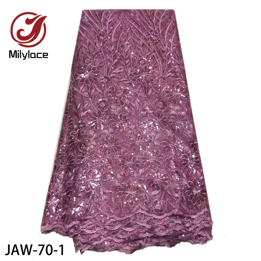 Африканская кружевная ткань с блестками 2019 Высококачественная вышитая Тюль