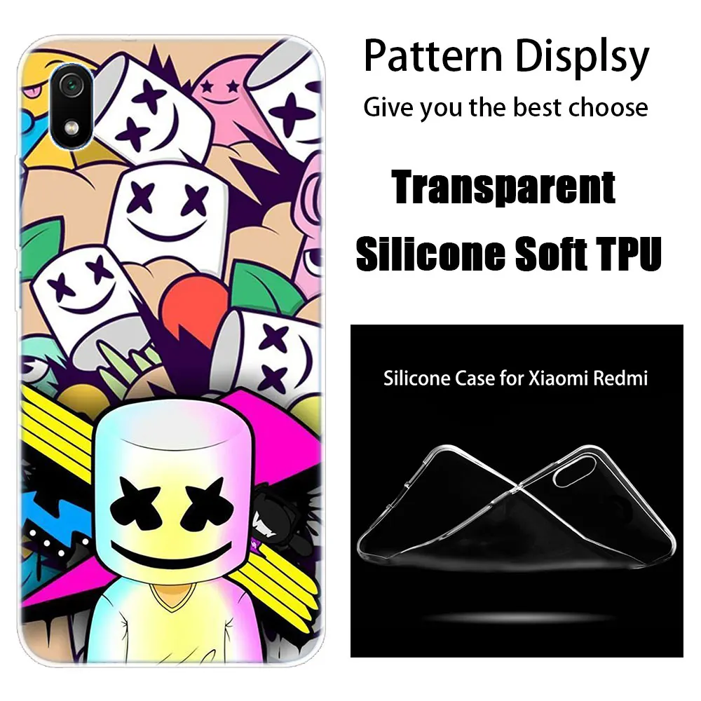 009 Роскошный силиконовый чехол DJ marshmallow для Xiaomi Redmi K20 Pro 7 7A 6 6A 4X5 Plus S2 GO Note 8 7 6 5 Pro 4 Модный чехол - Цвет: 009