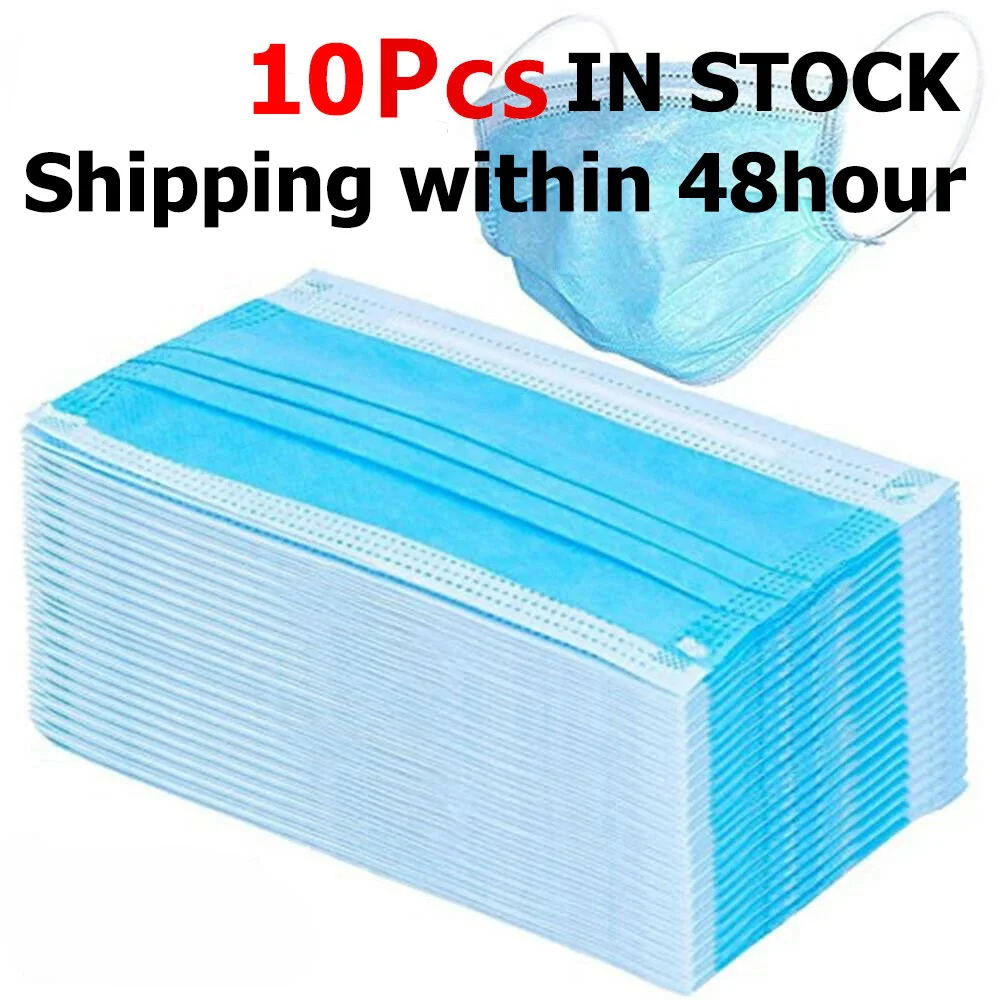 

IN STOCK Antiviral Face Mouth Masks Non Woven Disposable Anti-Dust Surgical Medical Earloops Face Masks anti-coronavirus Mask