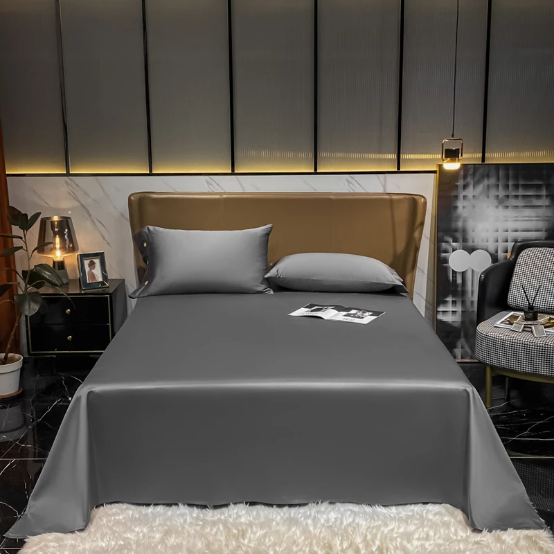 OLOEY Flat bed sheet Egyptian cotton 60S bed sheets twin king queen