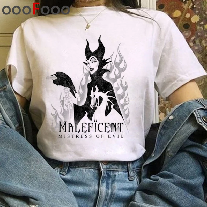 Maleficent 2 Harajuku футболка для женщин вы не можете сидеть с нами Ullzang футболка 90s Графический Забавный мультфильм футболка гранж Топ тройник женский - Цвет: 1148