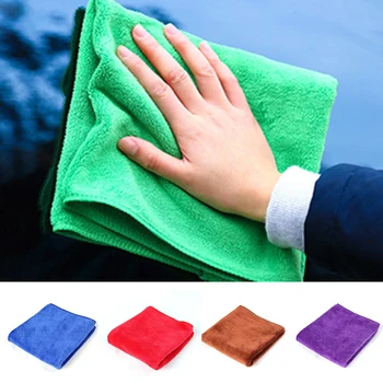 

Universal Car Wash Microfiber Towel Water-absorbent Wipe Cloth Super Soft 30*70cm Fit Office Home Blue Green Purple Brown Red