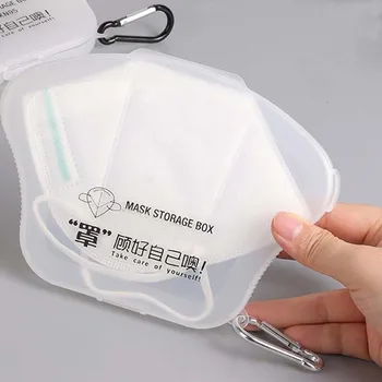 

Store Masks Box Holder Mask Storage Portable Mask Folding Storage Box PP Plastic Box To Store Masks Flat Type Mask Storage Case