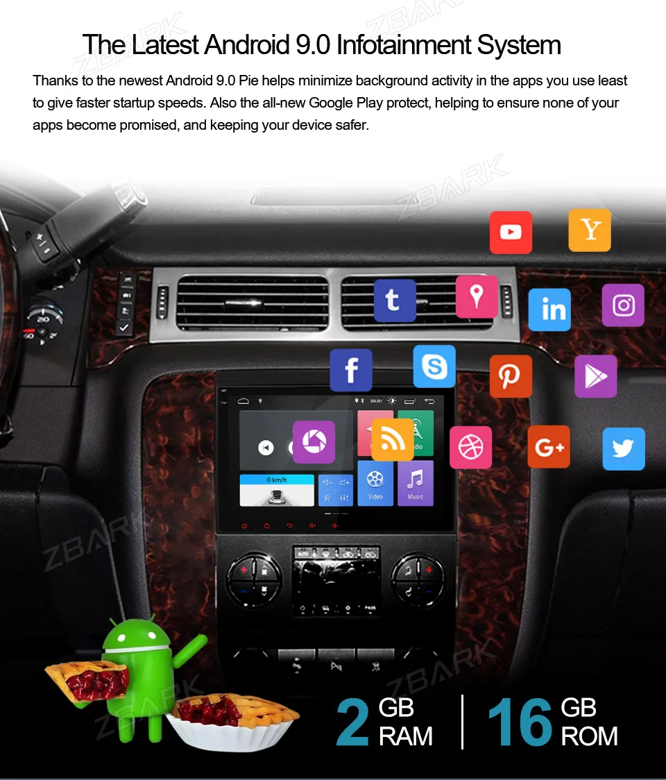 " Android 9,0 автомобильный стерео плеер радио gps Bluetooth для Chevrolet Traverse GMC YHGMC801A