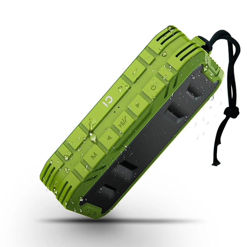 20 Вт портативный Bluetooth динамик с ремешком Водонепроницаемый Открытый Дорожный драйвер велосипед TF карта музыкальный плеер беспроводной сабвуфер
