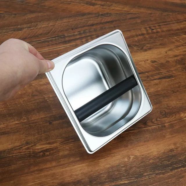 Rozsdamentes Acél Kopogtató Doboz Csúszásgátló Kávécsiszolás Dump Szemétkávézó Tartozékok Knock Eszpresszó Tartály - Image 3