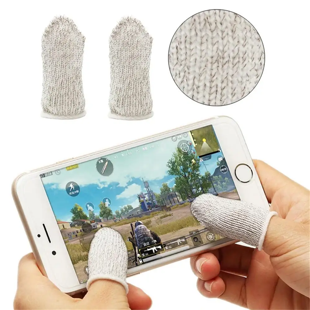 

1 Pair PUBG Mobile Finger Stall Sensitive Game Controller Sweatproof Breathable Finger Cots Accessories for Iphone Adnroid