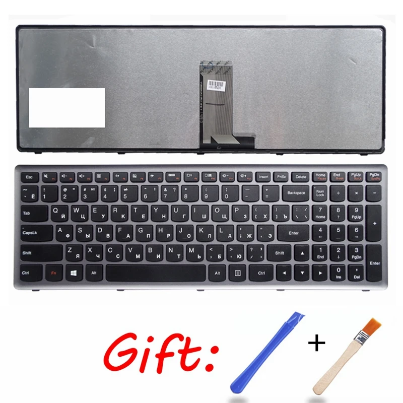 RU черная новая клавиатура для ноутбука lenovo U510 U510-IFI z710 русский