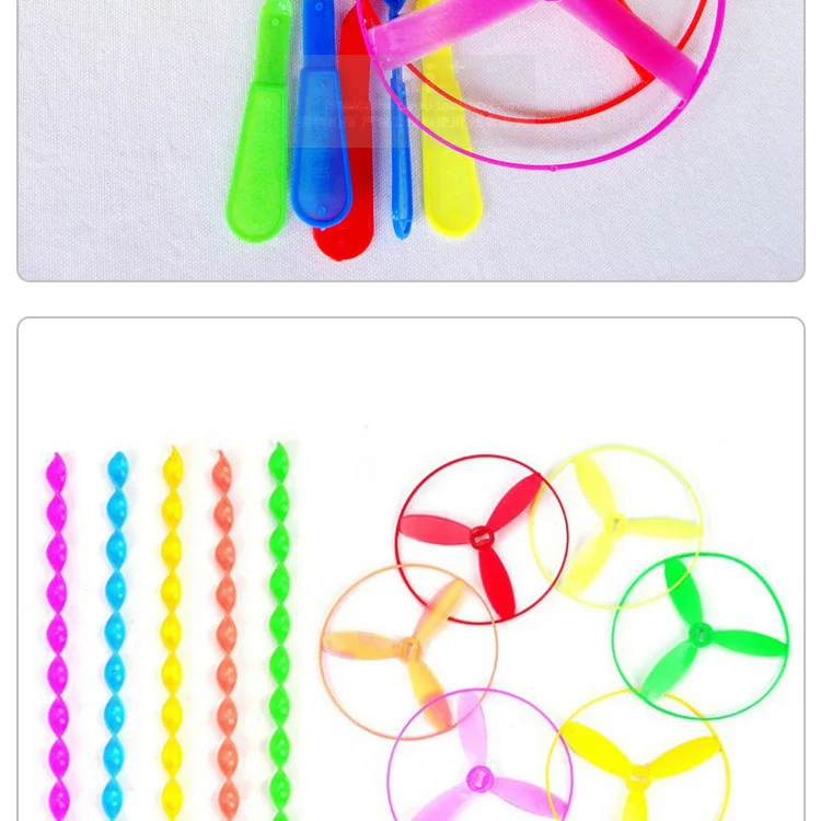 Flying Fairy Hand Push UFO Educational CHILDREN'S Toy Plastic Bamboo Dragonfly Stall Hot Selling Toy Wholesale