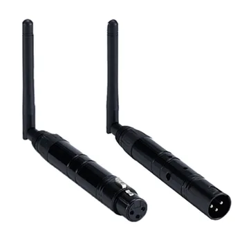 

DMX512 Wireless Transmitter DM-WT and Receiver DM-WR DM-WR 2.4G, XLR3 Connector