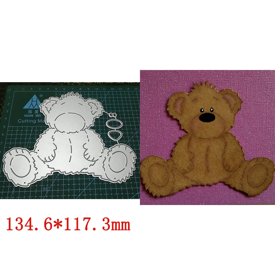 

Moderate Teddy Bear Create A Lovely Animal High Quality Metal Cutting Dies For Popular Scrapbooking Album Paper DIY Card 2019