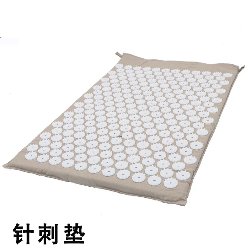 gray mat Акупунктурная Массажная Подушечка Для Йоги acupoint Коврик для упражнений Подушка 66*42 см задняя подушка для боли толстые коврики для ног давление - Цвет: gray mat