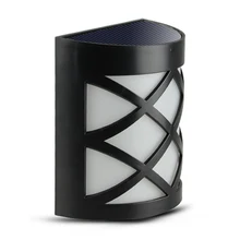 Холодный/теплый белый светильник, Активированный солнечный светодиодный настенный светильник, уличный водонепроницаемый забор