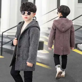 

New 2021 Autumn Winter Children Jacket for Girls Wool Warm Overcoat Fashion Girls Clothes Kids Outerwear Girls Casual Coat D187