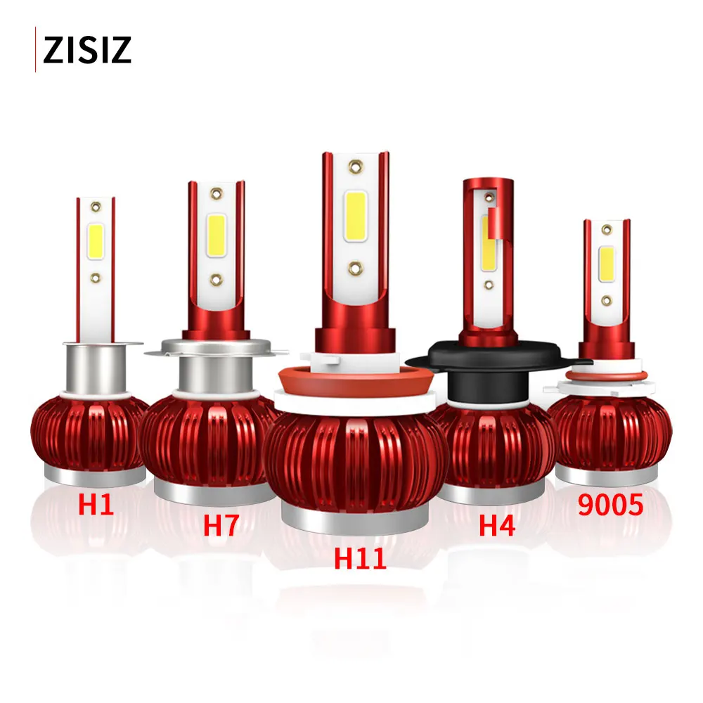 2 шт. светодиодный светильник 9005 лм, головной светильник H7 H4 Hi/Lo Beam H1 H11 9006 6000, Автомобильный светодиодный светильник, стильные лампы K, холодный белый Canbus