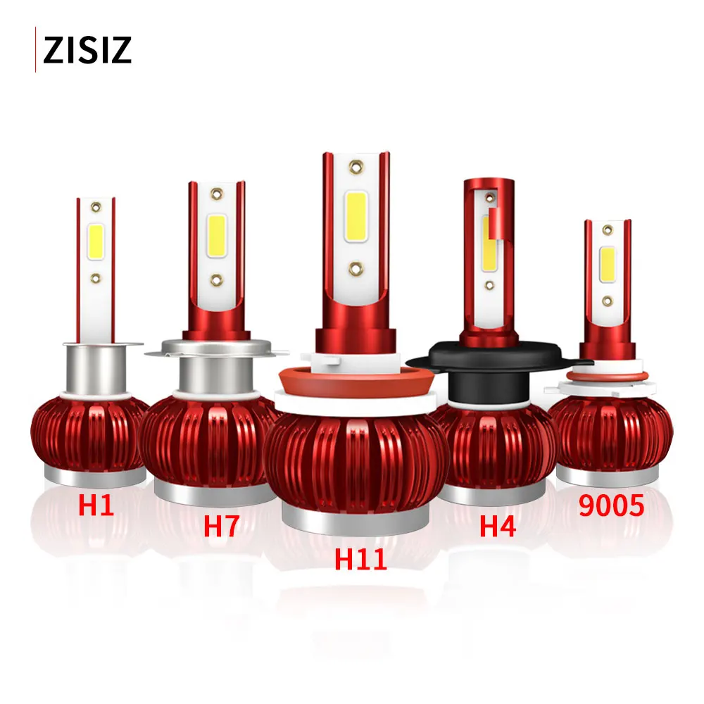 

2PCS LED Bulb 10000LM Headlight H7 H4 Hi/Lo Beam H1 H11 9005 9006 Auto Led Head light Car Styling Lamps 6000K Cold White Canbus