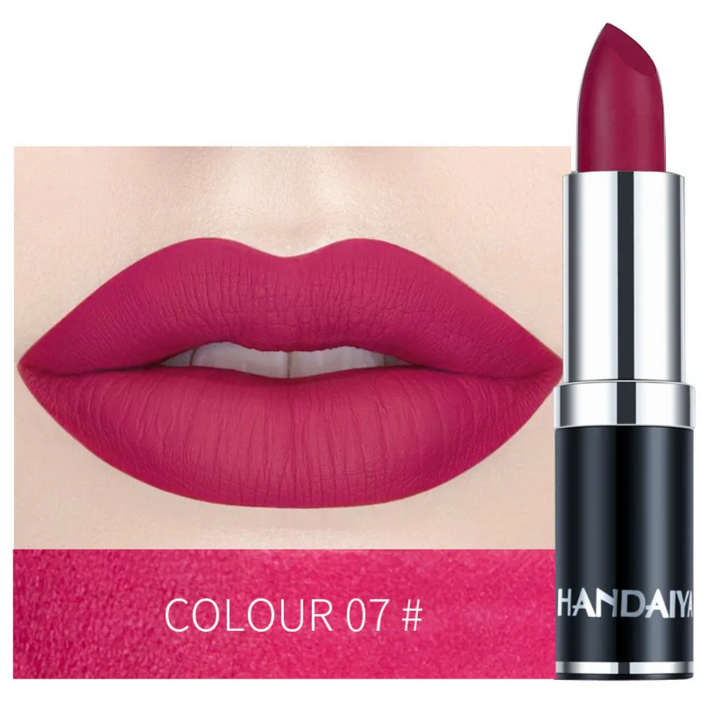 Hot selling 12 Color Matte Sexy Waterproof Lipstick Matte Lipstick Vitamin E Moisturizing Water Resistant Lipstick 5