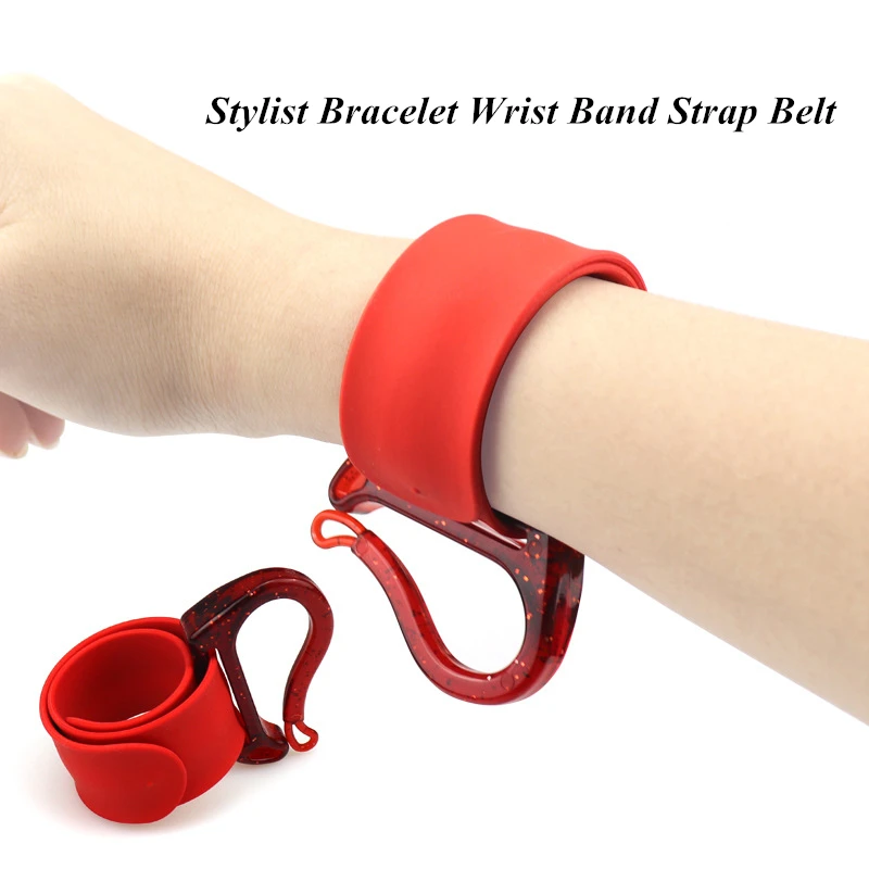Pro Salon Stylist Bracelet Wrist Band Strap Belt Rubber Band Storage Barber Hairdressing Styling Tools Hair Accessories G1114 for xiaomi mi band 5 6 dragon vein agate beads bracelet watch band replacement wrist strap gold