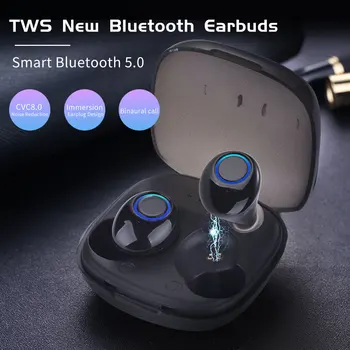 

K11 TWS Wireless Earphones Bluetooth 5.0 True Wireless Stereo Earbuds Auto Connect Headset Mini Bass Headphones