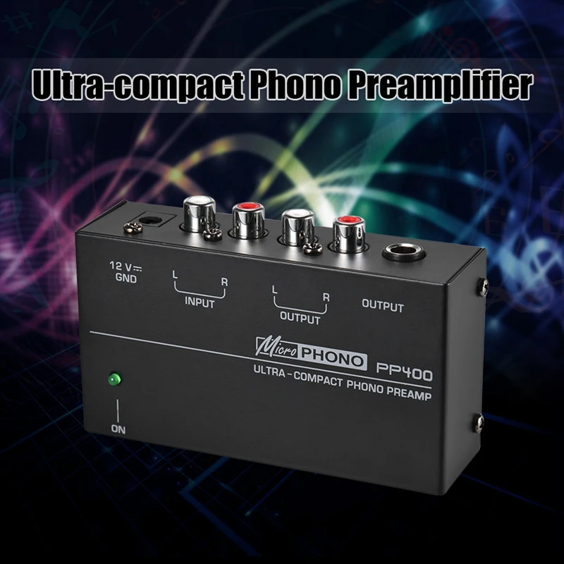 Ультракомпактный Phono предусилитель с Rca 1/4 дюйма ТРС интерфейсы предварительно