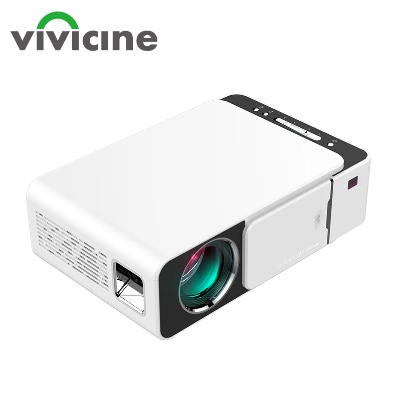 Vivicine V20 Cheap Smart Video Projector,HDMI USB PC Handheld Portable Mini LED Projector for Movie games
