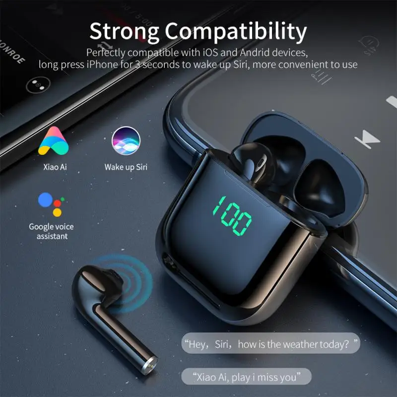 Essager K6 TWS Wireless Bluetooth Earphone Intelligent Touch Control Wireless TWS Earphones With Stereo Bass Sound Smart Connect