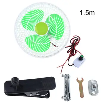 

12V Oscillating Stepless Speed Air Cooling Electric Fan Swing Clip Fan for Car Vehicle Outdoor Home Camping Hiking