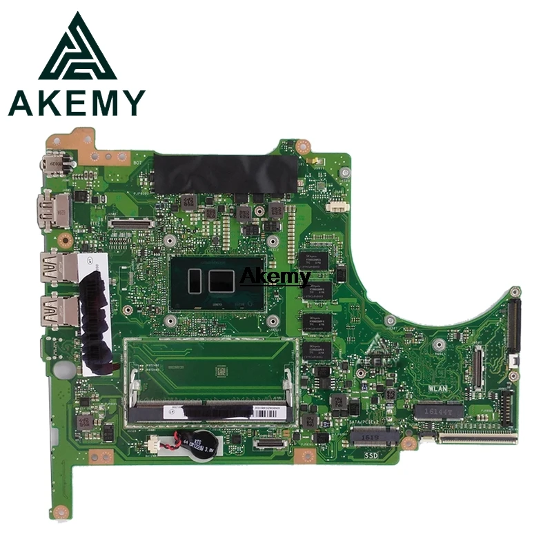 Материнская плата для ноутбука ASUS UX560UA-1B Q504UA с процессором I5-6200U PN 60NB0BZ0-MB1300 8 ГБ ОЗУ DDR3 тест ОК