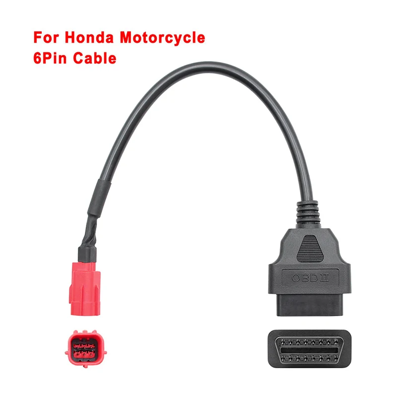 6 Pin to OBD2 Diagnostic Adapter Cable for Moto Guzzi Piaggio Vespa ...