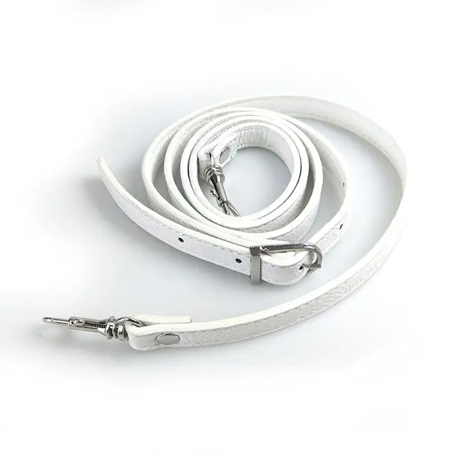 New 138cm Long PU Leather Shoulder Bag Strap bag Handles DIY Replacement Purse Handle for Handbag Belts Strap Bag Accessories 20 (white 120cm)
