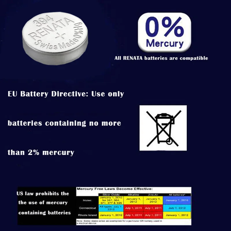 2 шт./лот Renata 394, оксид серебра часы батарея длительный SR936SW 936 1,55 в Кнопка монета батареи