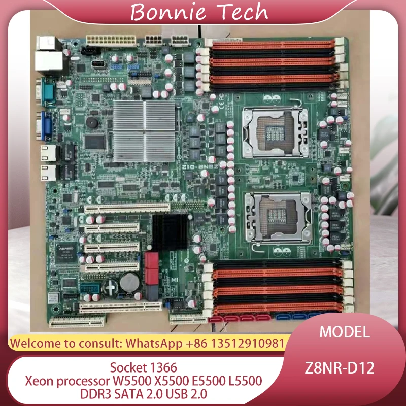 Z8NR-D12 для ASUS Серверная материнская плата Socket 1366 Xeon процессор W5500 X5500 E5500 L5500 DDR3 SATA 2 0