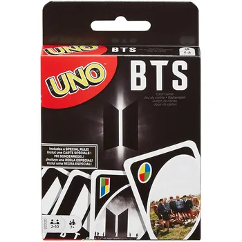 

Topsale Puzzle Games Mattel genuine UNO BTS Family Funny Entertainment Board Game Fun Poker Playing Cards Gift Box