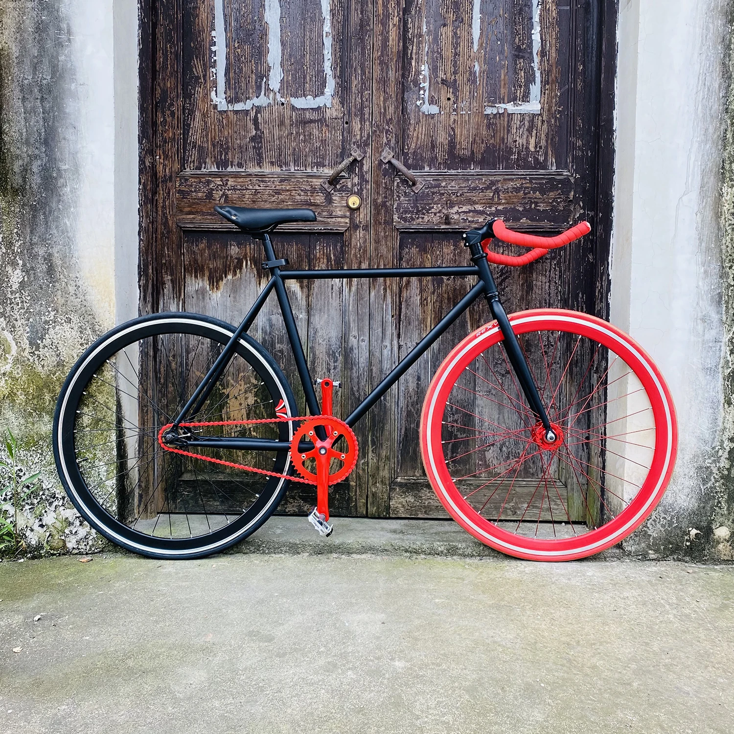 Fixie Bike Steel Frame 52cm 48cm Black Single Speed Road Frame 700c Fixed Gear Bike Track Bicycle With Basket 40mm Height Wheel Bicycle Aliexpress