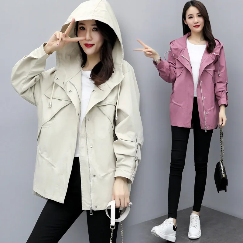 

Short-height Trench Coat Women's Europe And America Coat Women's 2019 Autumn Trench Coat Women's Korean Style WOMEN'S Dress Casu