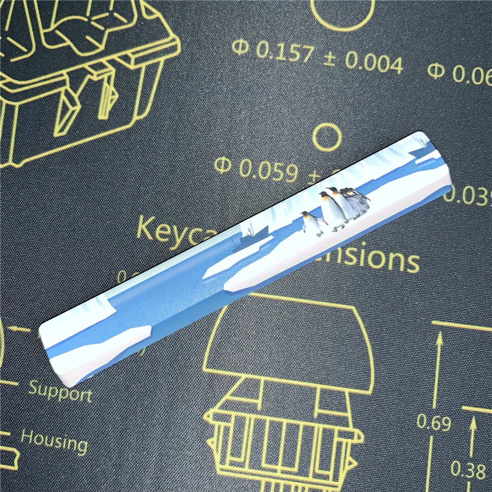  Sublimation Craft OEM Profile 6.25U PBT Space Keycaps for Cherry MX Switches Mechanical Keyboard Co