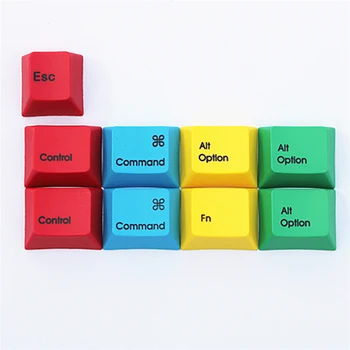 

For MAC/WIN Keyboard RGBY Keycaps for Cherry Mechanical Engraved Sublimation OEM Profile PBT Command Key