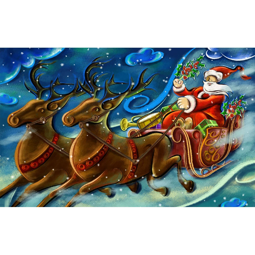 diamond 5D DIY paintings Santa book room decor full square Embroidery Pattern Cross stitch kits mosaic stickers | Дом и сад